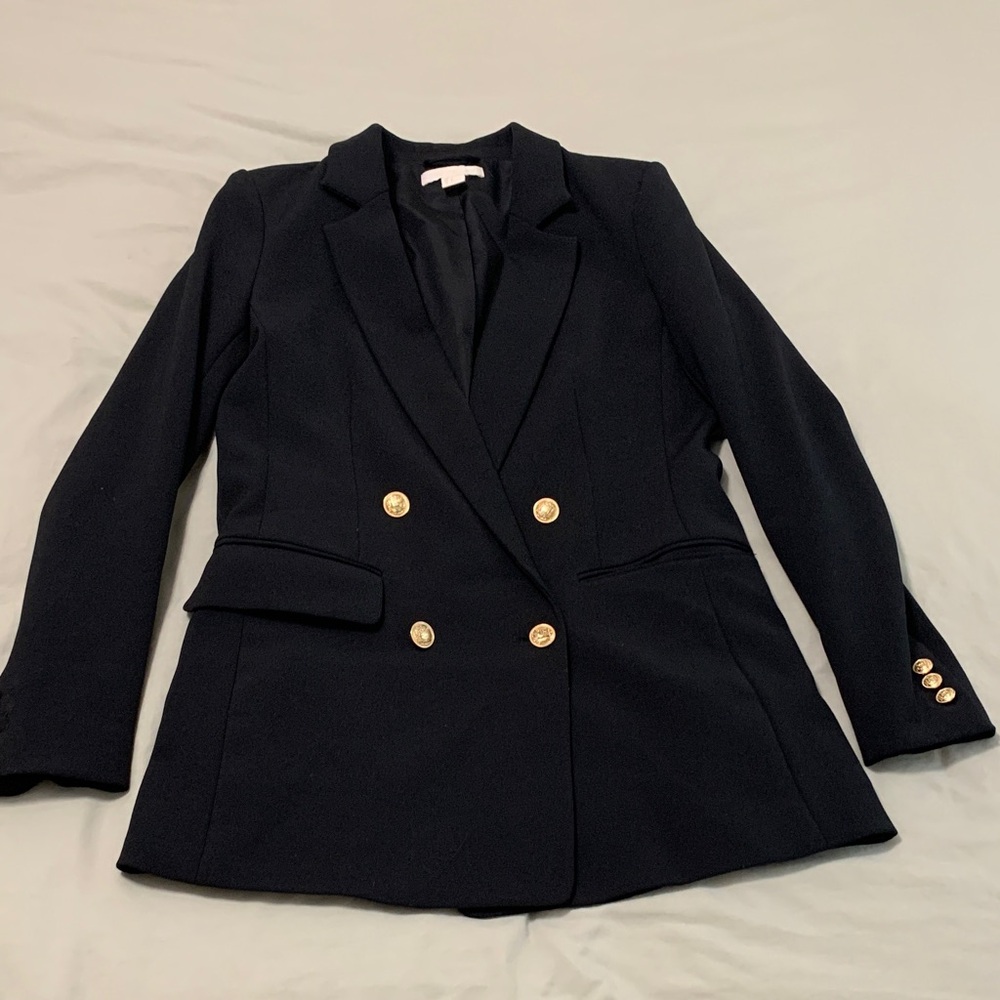 H&M Black Blazer with Gold Buttons
